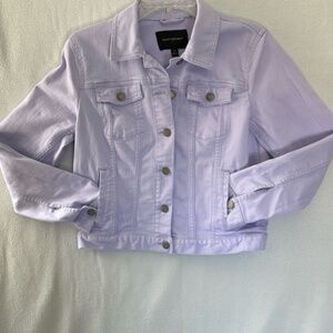 Banana Republic Factory Lilac Denim Jacket